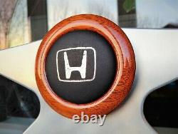 Honda Access ATIWE Wooden Steering Wheel and Shift Knob ITR CRX EE EG EK EJ Rare