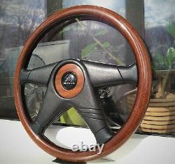 Honda Access MOMO F-1 Series Wooden Steering Wheel ITR BB4 CRX EE EG EK EJ Rare