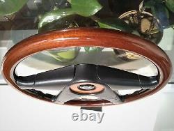 Honda Access MOMO F-1 Series Wooden Steering Wheel ITR BB4 CRX EE EG EK EJ Rare