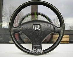 Honda Civic 92-95 Genuine Black 3 Spoke Steering Wheel EG6 EG9 EJ1 EDM JDM SiR