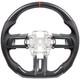 Hydro Dip Carbon Fiber Steering Wheel For Ford Mustang GT350 18-23 With Cover Trim
