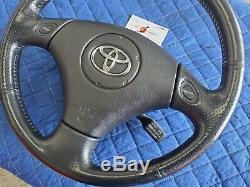 JDM 1998-2005 Toyota Aristo JZS161 Vertex leather steering wheel withairbag 98-05