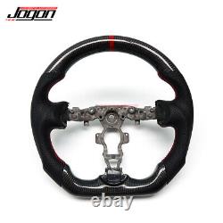 JOGON Real Carbon Car Steering Wheel For Nissan 370Z Coupe Roadster 2009-2021