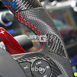 JiangGai Real Carbon Fiber Steering Wheel Fit for 2018-2020 Toyota Camry