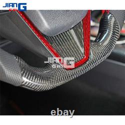 JiangGai Real Carbon Fiber Steering Wheel Fit for 2018-2020 Toyota Camry