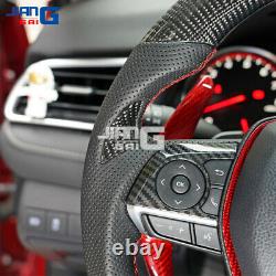 JiangGai Real Carbon Fiber Steering Wheel Fit for 2018-2020 Toyota Camry