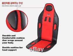 KLAUS Fashion Seat Cover + Seat Belt Shoulder Pads + Steering Wheel Cover SET