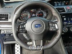 Kakumei Carbon Steering Wheel Trim Cover for 2015 2016 2017 2018 Subaru WRX STI