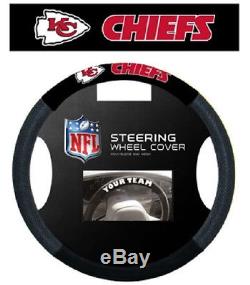 Kansas City Chiefs Mesh Steering Wheel Cover NEW KC NFL Car Auto CDG
