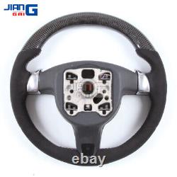 LED Alcantara Carbon Fiber Steering Wheel Fit For Porsche Panamera Cayenne Macan