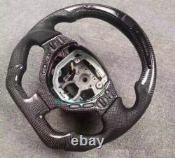 LED Carbon Fiber Leather Steering Wheel For Nissan GTR R35 (No Bottons Frame)