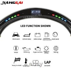 LED Carbon Fiber Steering Wheel For Mercedes-Benz AMG C E Class CLS GLA 10-15