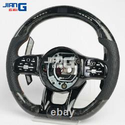 LED Forged Carbon Fiber Steering Wheel Fit For ALL Mercedes-Benz AMG E C CLASS