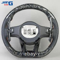 LED Forged Carbon Fiber Steering Wheel Fit For ALL Mercedes-Benz AMG E C CLASS