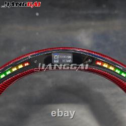 LED Performance OEM Carbon Fiber Steering Wheel Fits For 2015+ Ford F150 Rapter