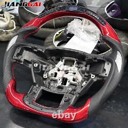 LED Performance OEM Carbon Fiber Steering Wheel Fits For 2015+ Ford F150 Rapter