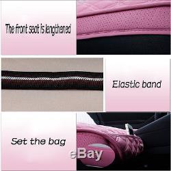 Lady Full Surround Car Seat Cover Set Steering Wheel Cover Multi-color Cushion