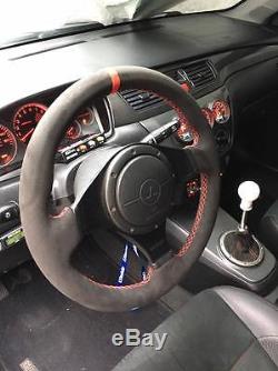 Lancer EVO Evolution 7/8/9 suede steering wheel cover wrap