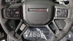 Land Rover OEM Defender L663 90 Or 110 Satin Black Steering Wheel Cover New