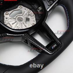 Leather Steering Wheel WithButton Cover For BMW 5 Series G30 G31 540i M550i 2017+