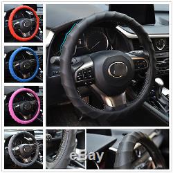Leather Texture Car Silicone Steering Wheel Cover Hand Skidproof Swirl Glove