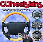 Lexus Perforated Custom 1 or 2 Color Leather Steering Wheel Cover Eurotone Tone