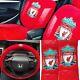 Liverpool Fc Car Seat Cover Set X 2 + Steering Wheel Cover + Seat Belt Covers