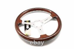 Luisi Italy Vintage Steering Wheel Mugello Classic II 370mm Wood Polished Spokes