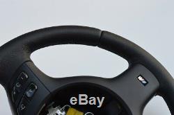 M3 M5 Steering Wheel BMW E46 E39 X5 E53 M3 M5 BLACK stitch OEM complete