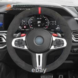 MEWANT Alcantara Car Steering Wheel Cover for BMW F90 F92 F93 F97 F98 F95 F96 X3
