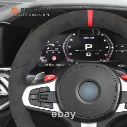 MEWANT Alcantara Car Steering Wheel Cover for BMW F90 F92 F93 F97 F98 F95 F96 X3