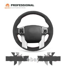 MEWANT Alcantara Car Steering Wheel Cover for Toyota Land Cruiser Prado Tundra