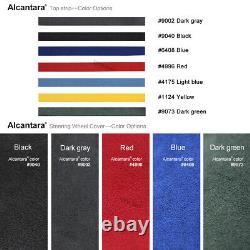 MEWANT Alcantara Car Steering Wheel Cover for Volkswagen Golf GTI Golf R Jetta