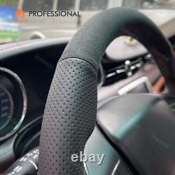 MEWANT Alcantara Real Leather Steering Wheel Cover for Maserati Levante Ghibli