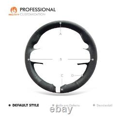 MEWANT Alcantara Real Leather Steering Wheel Cover for Maserati Levante Ghibli