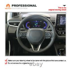 MEWANT Alcantara Steering Wheel Cover Wrap for Toyota Camry Corolla RAV4