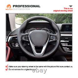 MEWANT Alcantara Steering Wheel Cover for BMW G20 G30 G31 G32 G11 G12 G01 G05