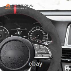 MEWANT Alcantara Steering Wheel Cover for Kia Optima Cerato GT Forte Sportage
