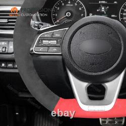 MEWANT Alcantara Steering Wheel Cover for Kia Optima Cerato GT Forte Sportage
