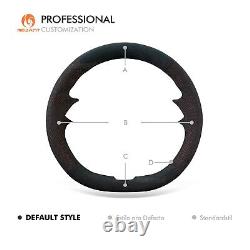 MEWANT Black Mesh Alcantara Steering Wheel Cover for 2024 Tesla Model 3 Highland