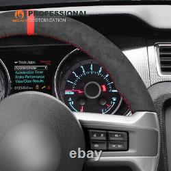 MEWANT Custom Alcantara Steering Wheel Cover Wrap for Ford Mustang 2010-2014