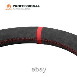 MEWANT Custom Alcantara Steering Wheel Cover Wrap for Ford Mustang 2010-2014
