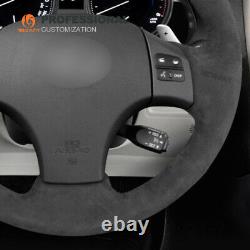 MEWANT Custom Alcantara Steering Wheel Cover Wrap for Lexus IS250 IS300 IS350