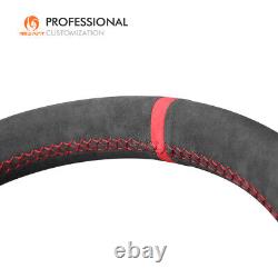 MEWANT Custom Alcantara Steering Wheel Cover for Audi A4 Allroad Q3 Q5 Q7 Q8