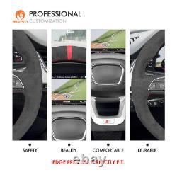MEWANT Custom Alcantara Steering Wheel Cover for Audi A4 Allroad Q3 Q5 Q7 Q8