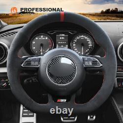 MEWANT Custom Alcantara Steering Wheel Cover for Audi A5 A7 RS 5 RS 7 S3 S5 SQ5