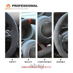 MEWANT Custom Alcantara Steering Wheel Cover for Audi A5 A7 RS 5 RS 7 S3 S5 SQ5