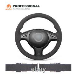 MEWANT DIY 9002 Alcantara Steering Wheel Cover for BMW E36 E35 E46 E45 E39 M3