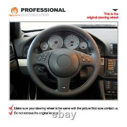 MEWANT DIY 9002 Alcantara Steering Wheel Cover for BMW E36 E35 E46 E45 E39 M3