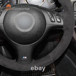 MEWANT DIY 9002 Alcantara Steering Wheel Cover for BMW E36 E35 E46 E45 E39 M3